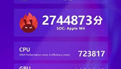 iPad Pro 2024跑分破270万!