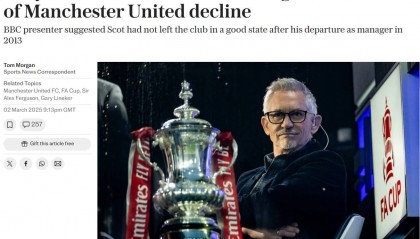 曼联为何衰败？莱因克尔：从弗格森2013年离任开始，问题就出现了