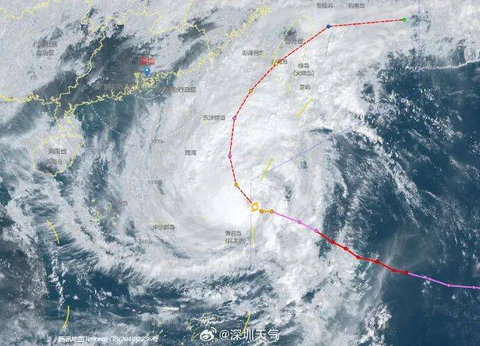 刚刚!深圳发布台风预警信号!部分列车停运